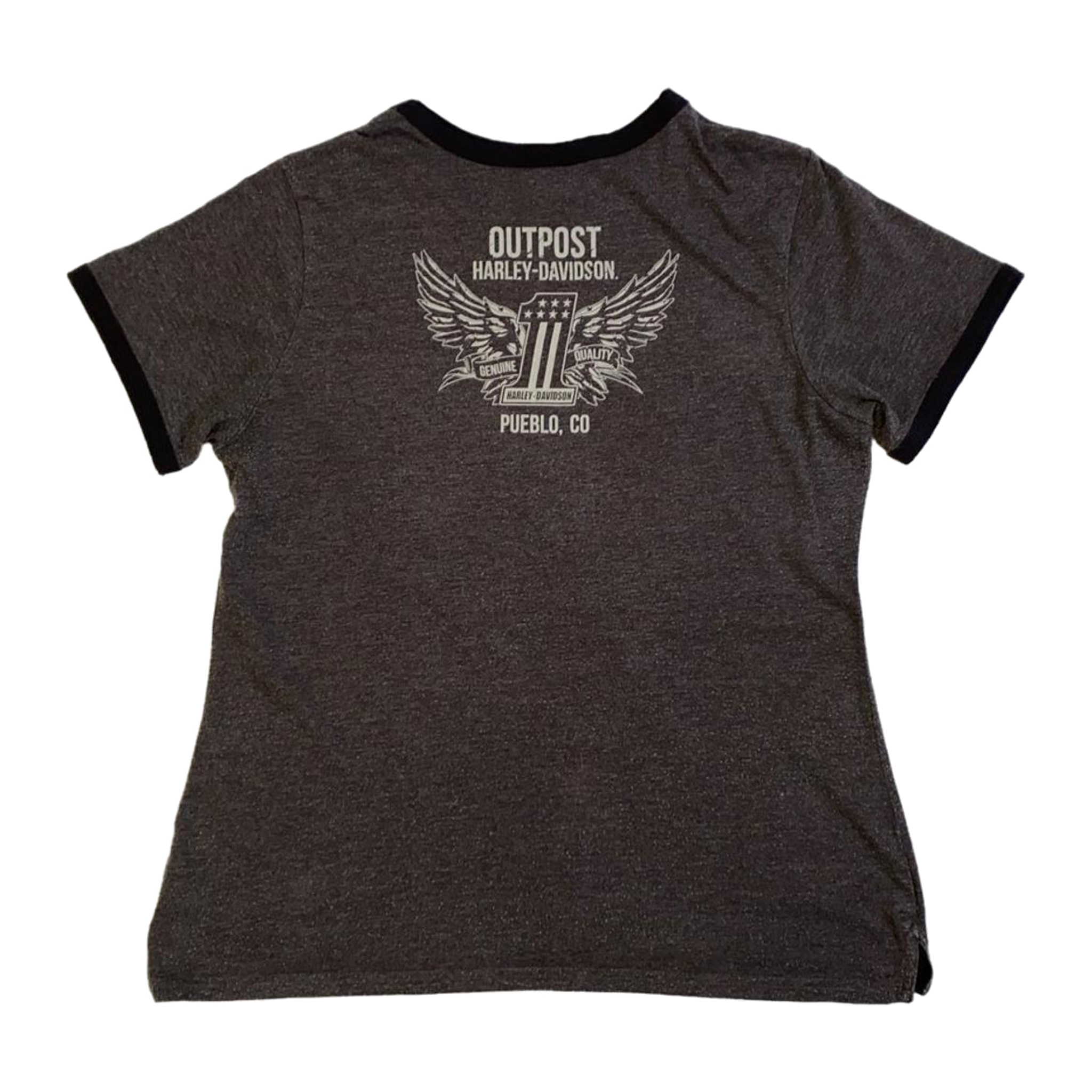 1740 Harley Davidson Men's Outpost Short Sleeve T Shirt Grey XL