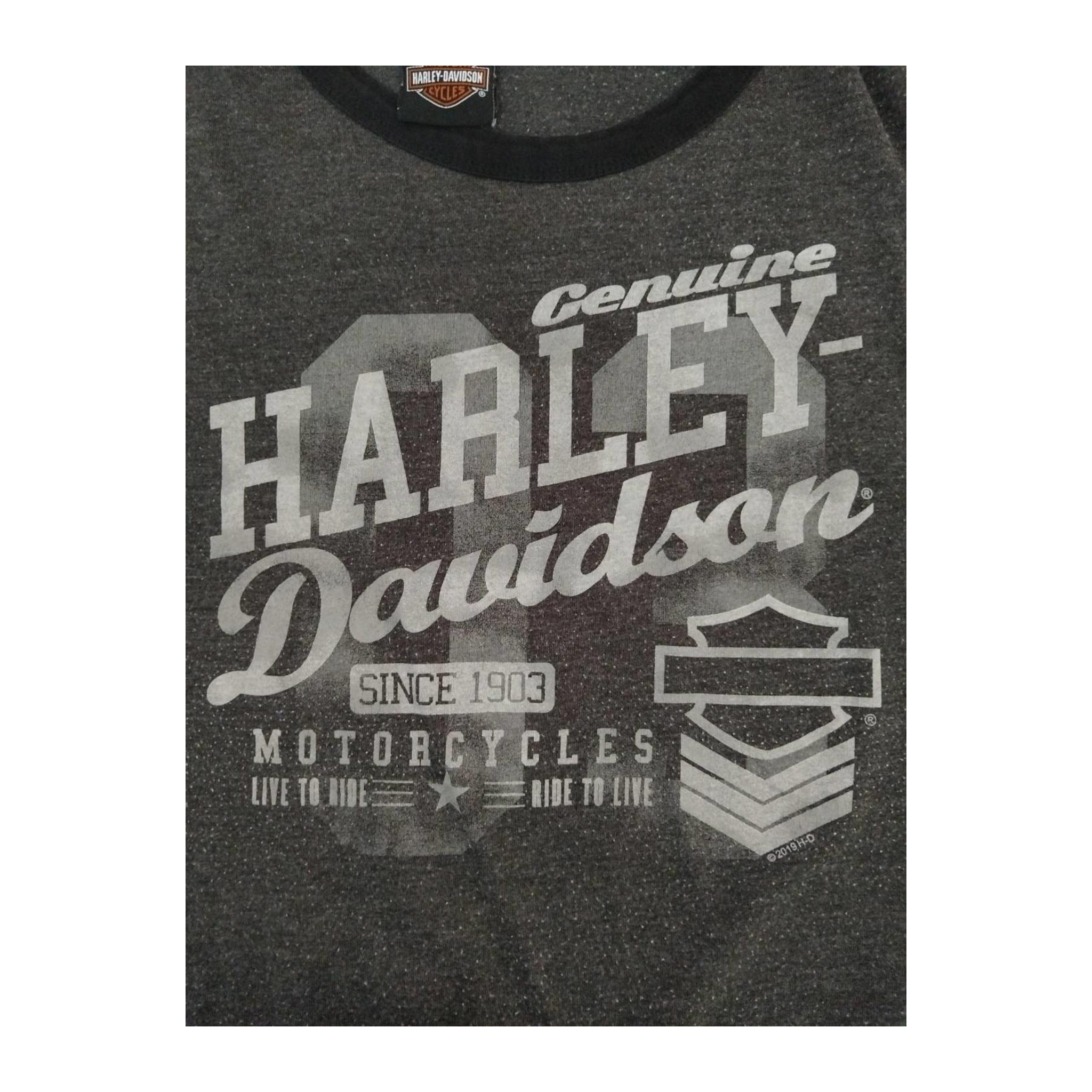 1740 Harley Davidson Men's Outpost Short Sleeve T Shirt Grey XL