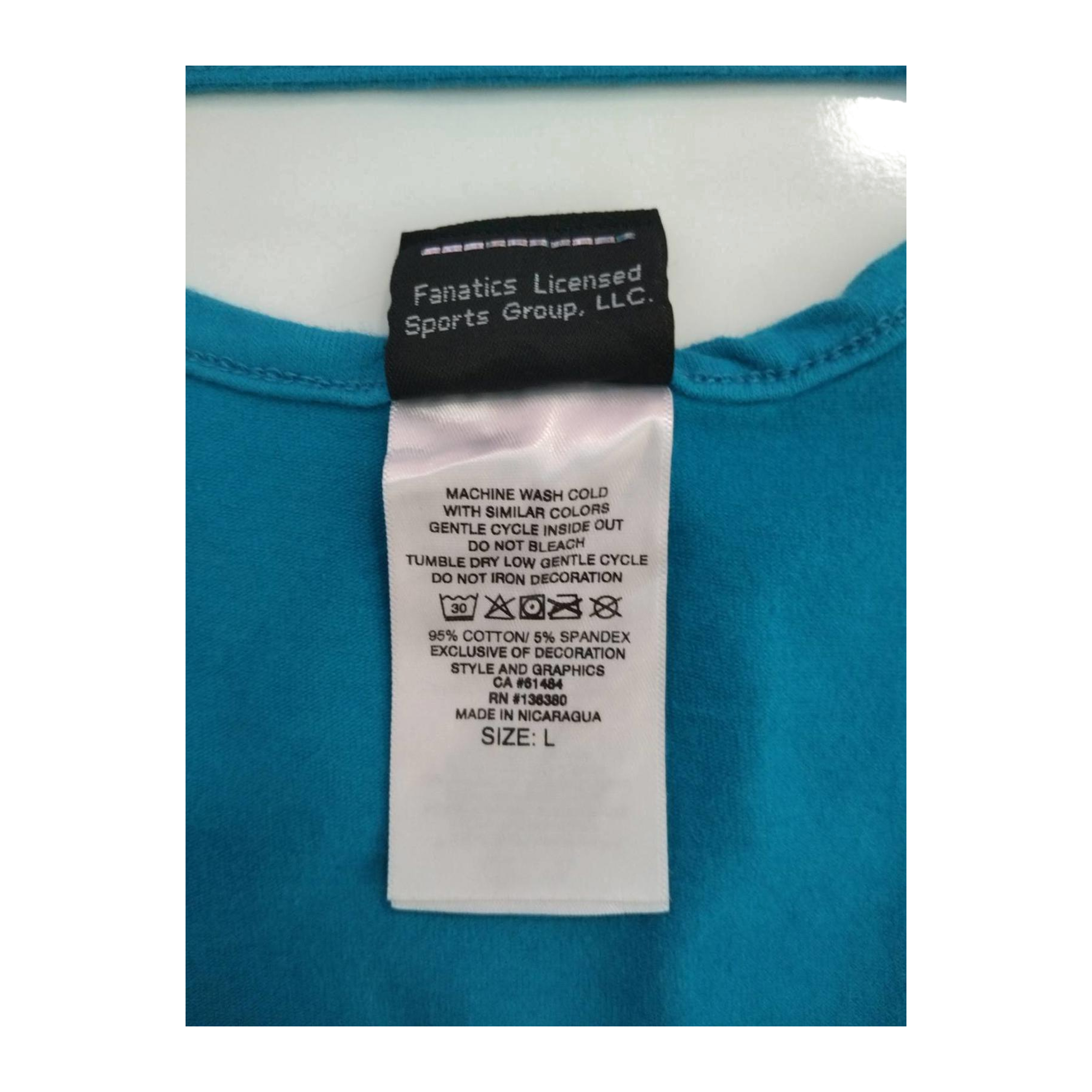 1744 Harley Davidson Women's Ladder Back Short Sleeve T Shirt Turquoise L