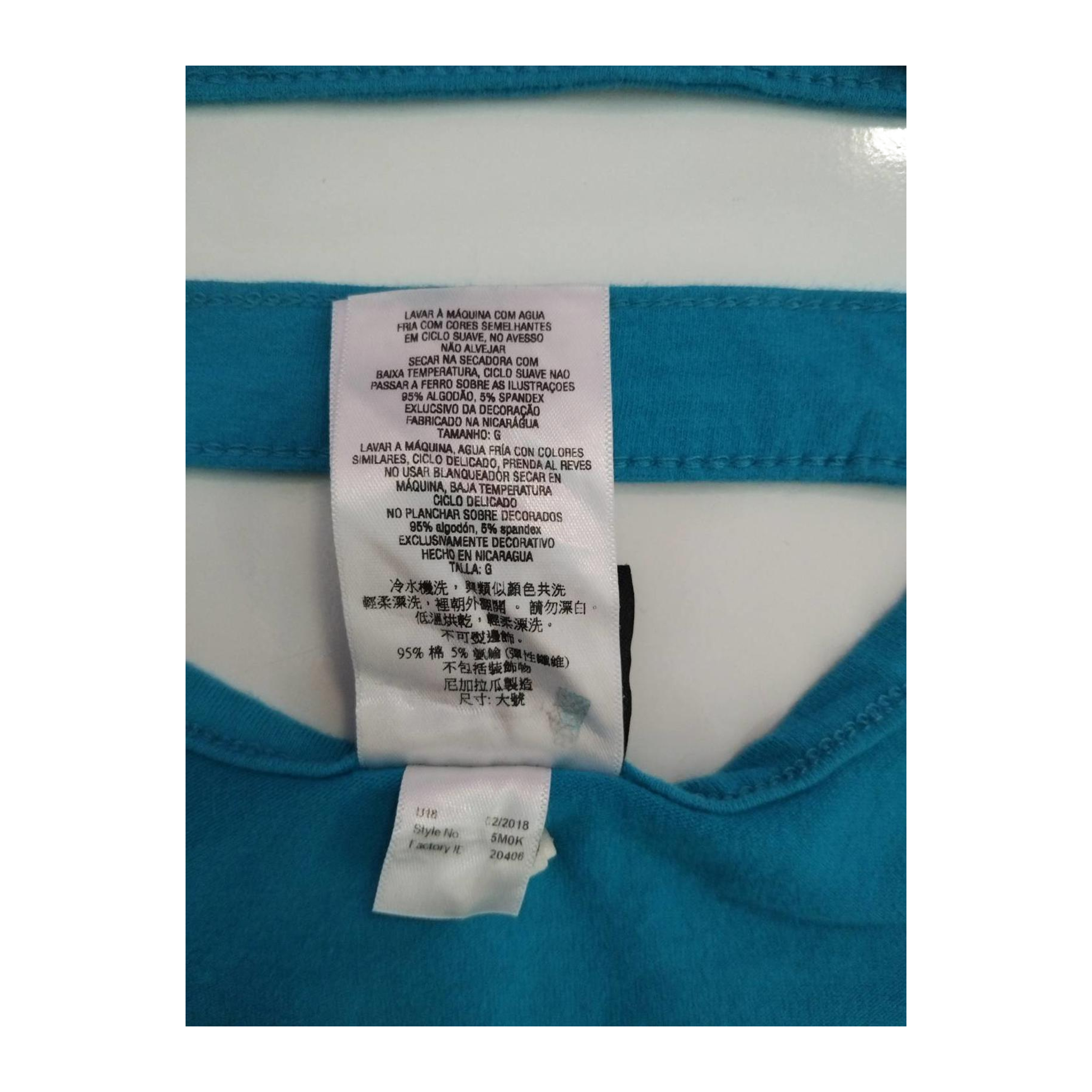 1744 Harley Davidson Women's Ladder Back Short Sleeve T Shirt Turquoise L