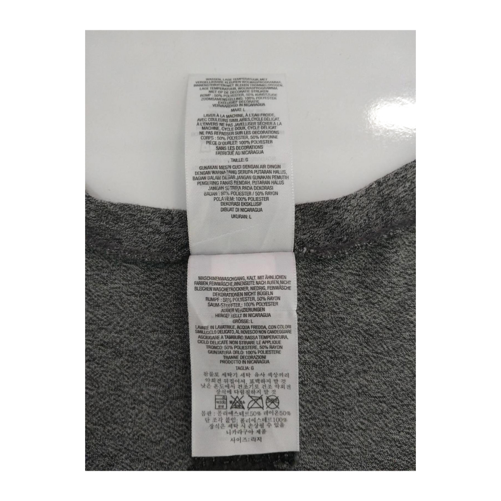 1745 Harley Davidson Women's Embroidered HD Short Sleeve T Shirt Grey L