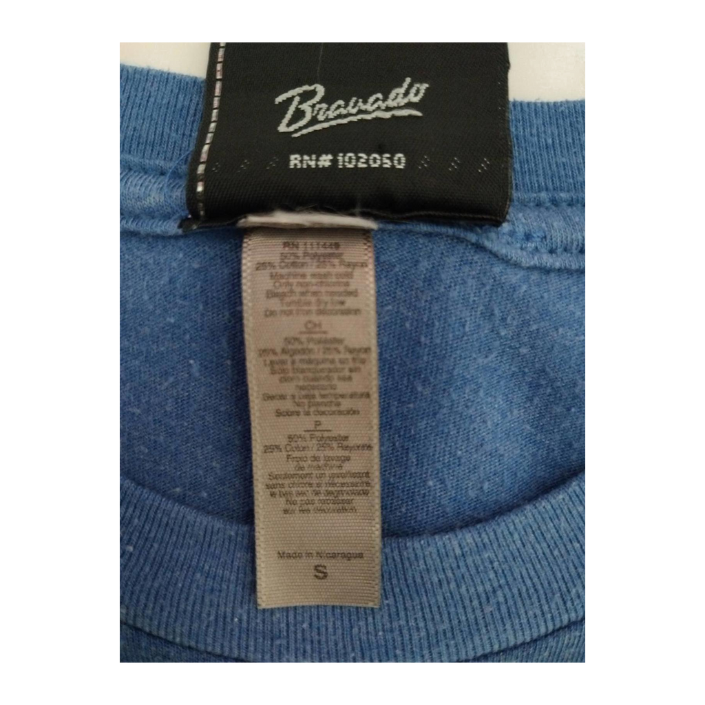 1746 Harley Davidson Men's Skull and Crossbones Short Sleeve T Shirt Blue S