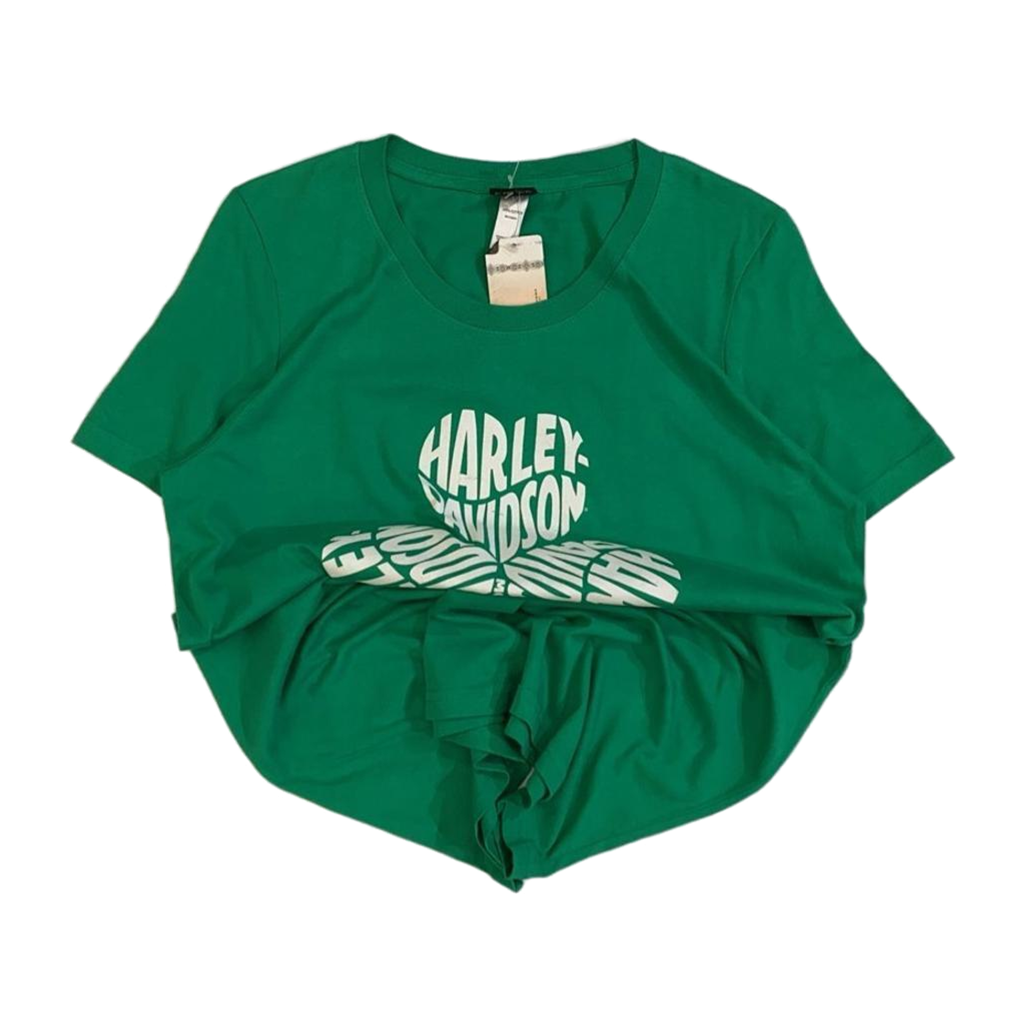 1747 Harley Davidson Women's New with Tag Shamrock Short Sleeve T Shirt Green XL