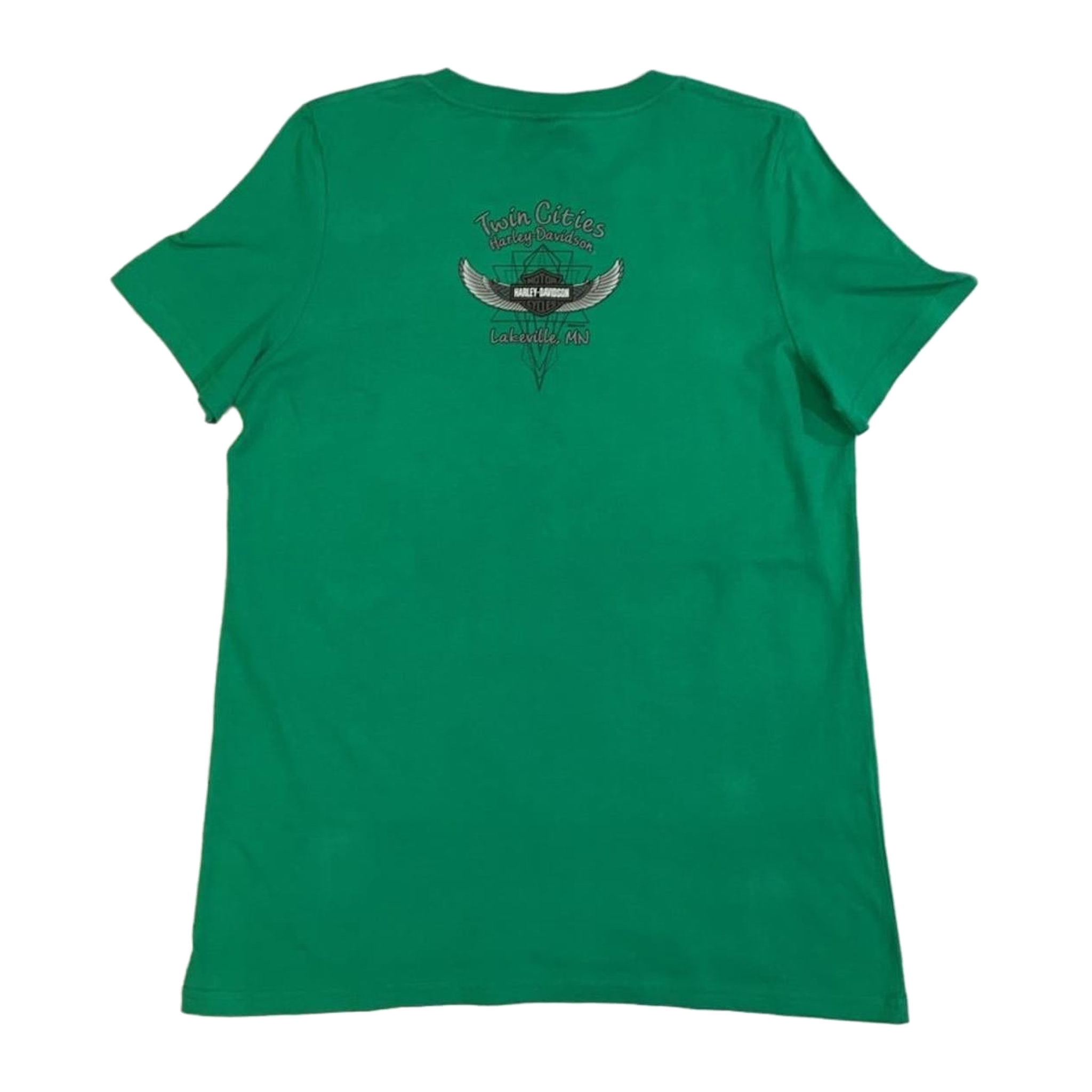 1747 Harley Davidson Women's New with Tag Shamrock Short Sleeve T Shirt Green XL