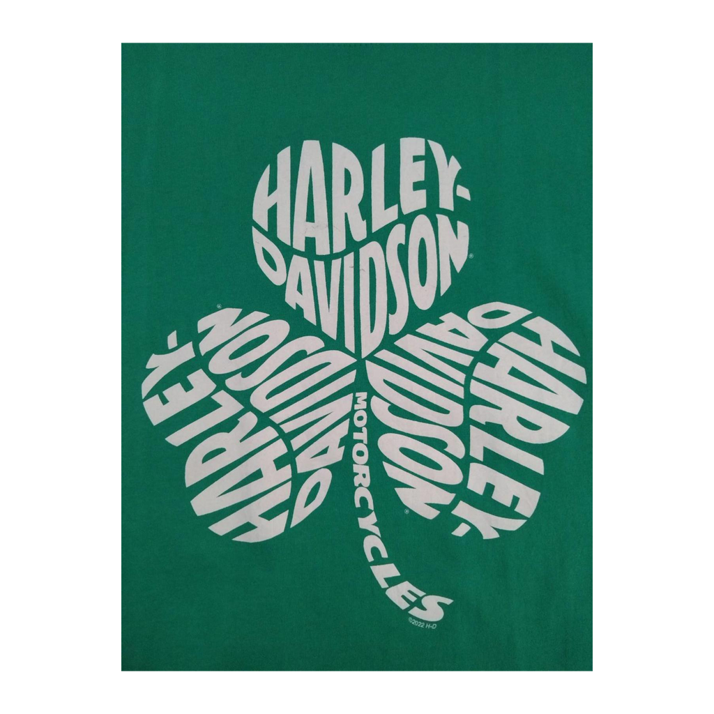 1747 Harley Davidson Women's New with Tag Shamrock Short Sleeve T Shirt Green XL
