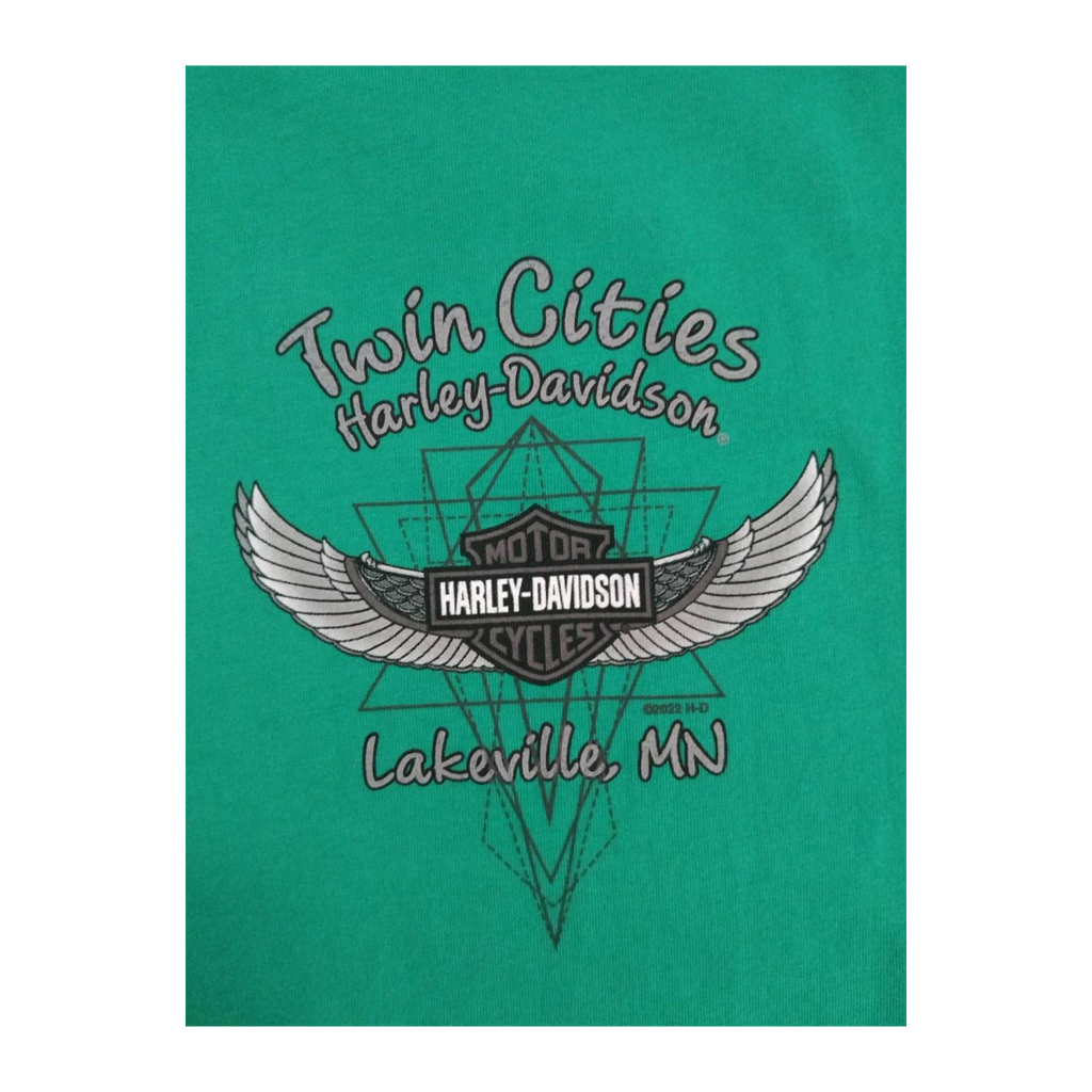 1747 Harley Davidson Women's New with Tag Shamrock Short Sleeve T Shirt Green XL