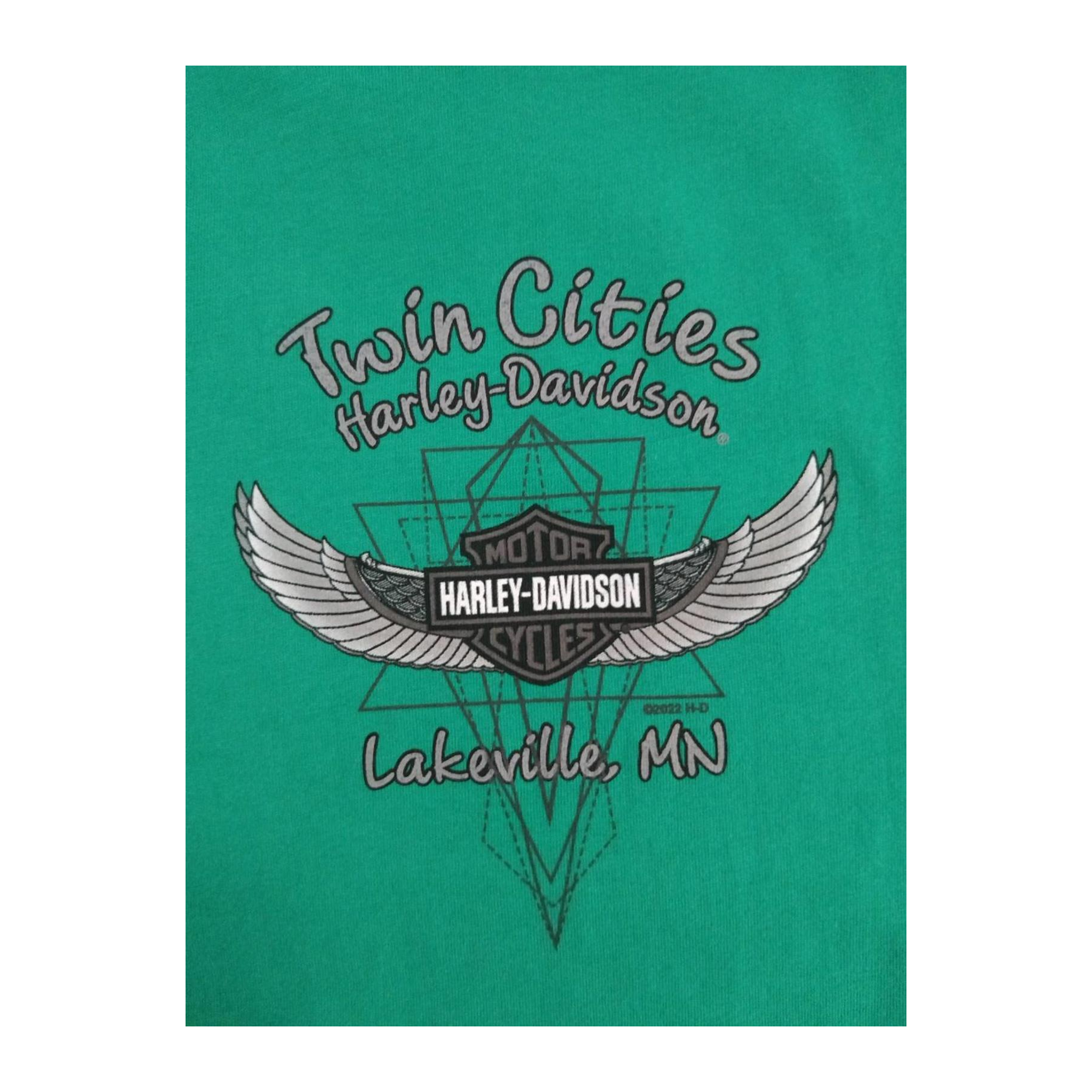 1747 Harley Davidson Women's New with Tag Shamrock Short Sleeve T Shirt Green XL