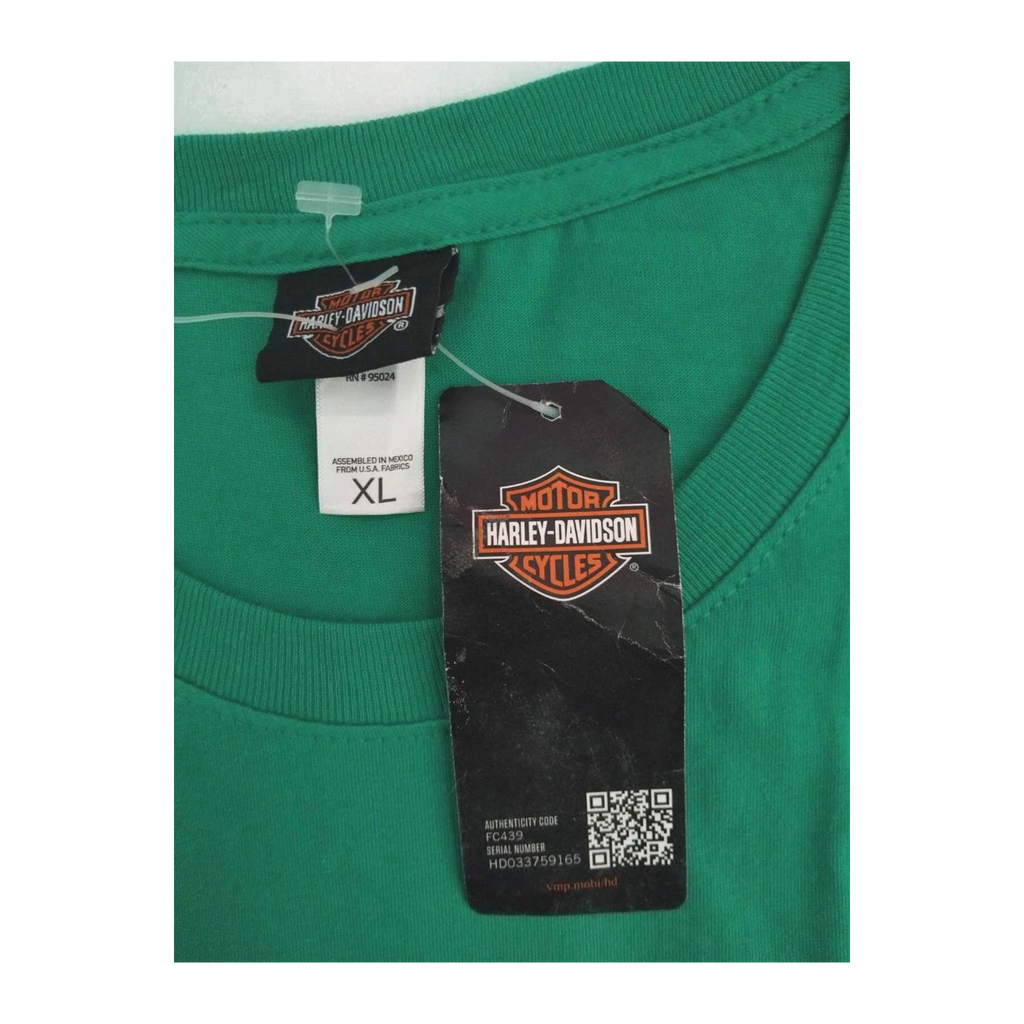 1747 Harley Davidson Women's New with Tag Shamrock Short Sleeve T Shirt Green XL
