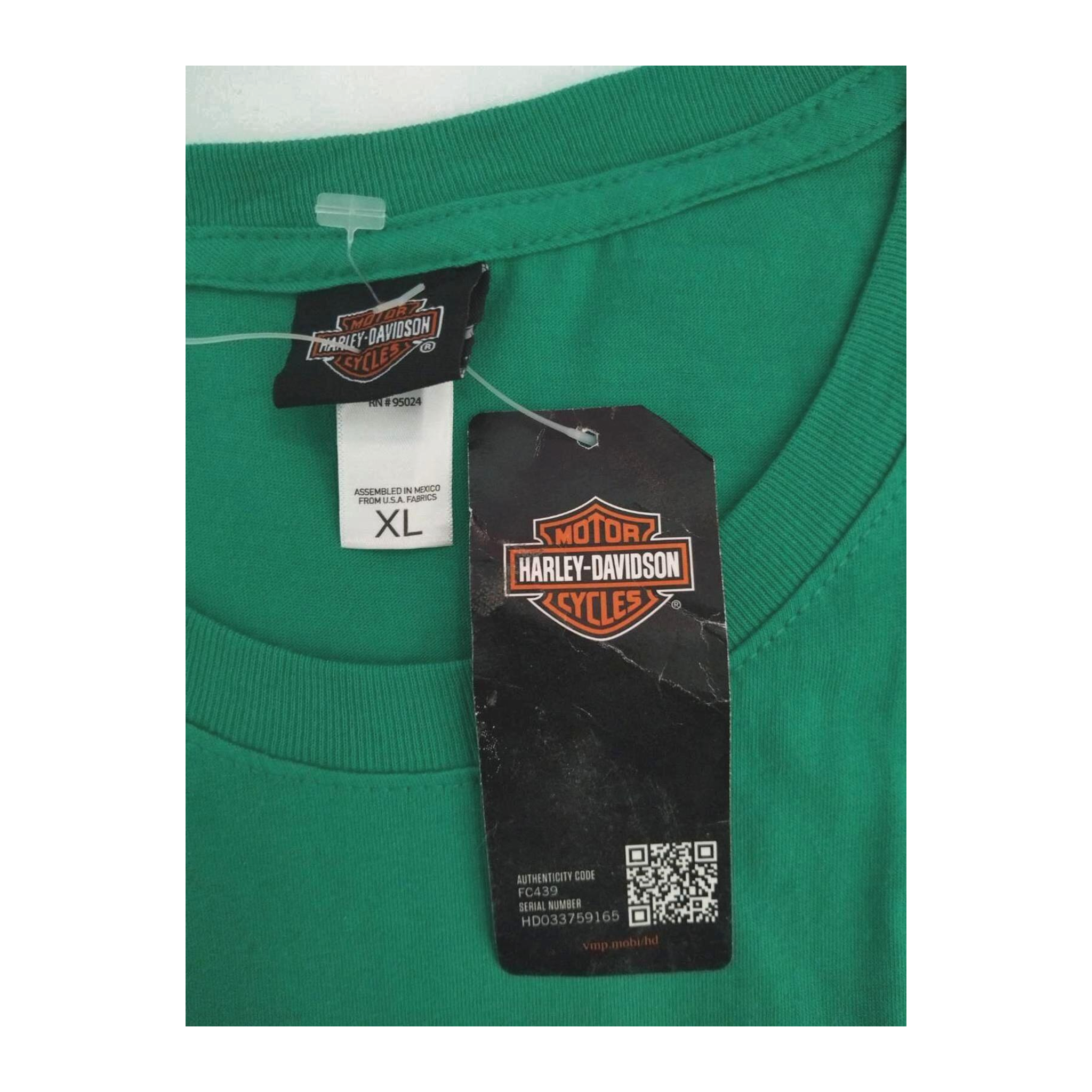 1747 Harley Davidson Women's New with Tag Shamrock Short Sleeve T Shirt Green XL