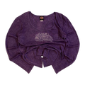 1748 Harley Davidson Women's Bedazzled Logo Long Sleeve T Shirt Purple 2XL