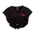 1749 Harley Davidson Women's Pink Contrast Threading Short Sleeve T Shirt Black XL