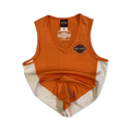 1751 Harley Davidson Women's Sleeveless V Neck Athletic Shirt Orange M