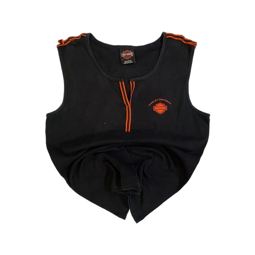 1742 Harley Davidson Women's Hawkeye Sleeveless T Shirt Black XL