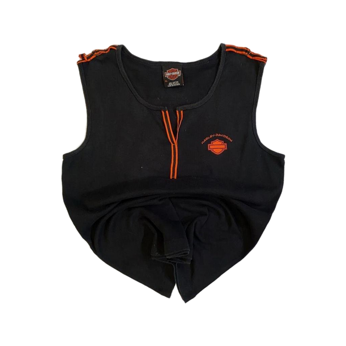 Harley Davidson Women's Hawkeye Sleeveless T Shirt Black XL