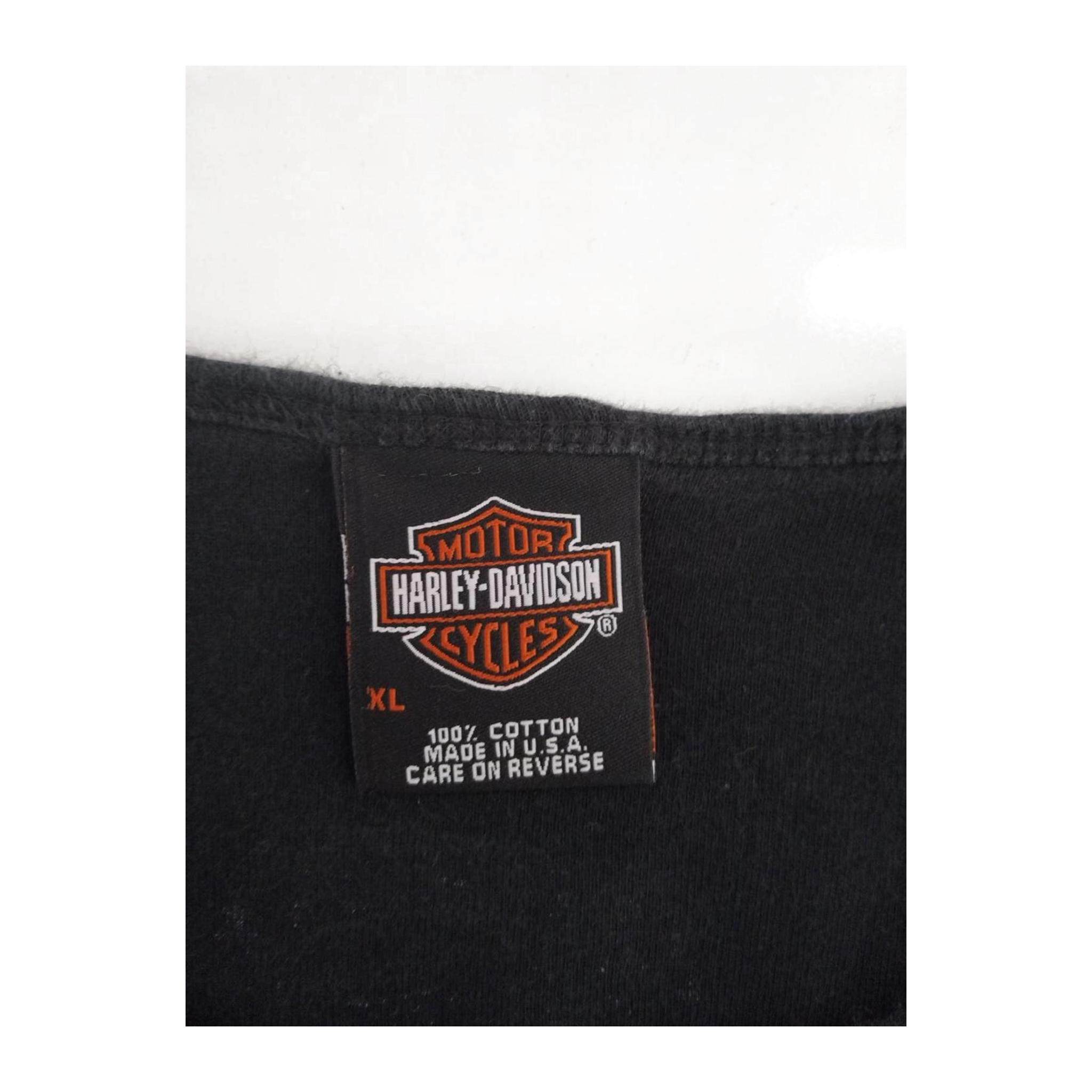 1742 Harley Davidson Women's Hawkeye Sleeveless T Shirt Black XL