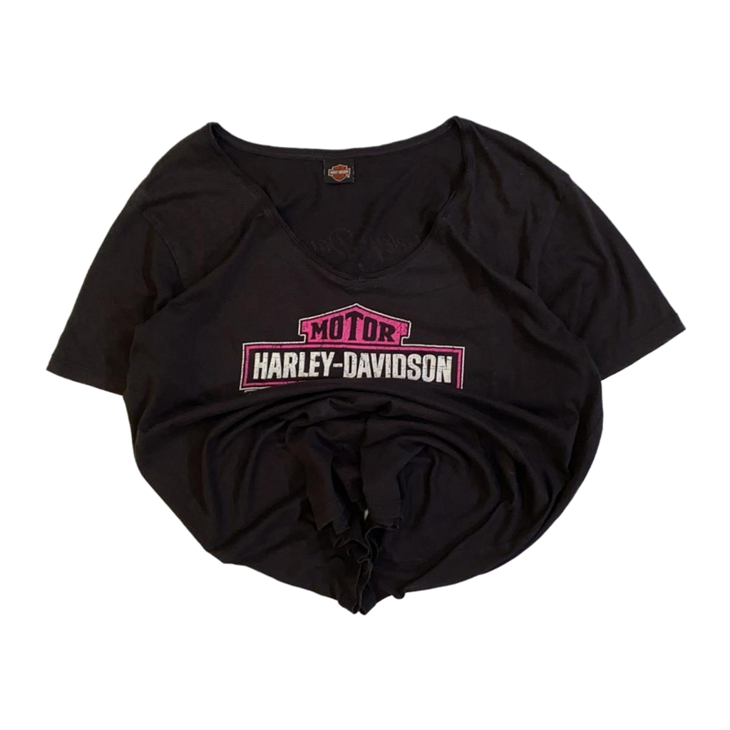 1752 Harley Davidson Women's Pink Logo Short Sleeve T Shirt 3XL