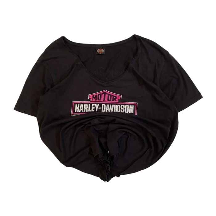 Harley Davidson Women's Pink Logo Short Sleeve T Shirt 3XL