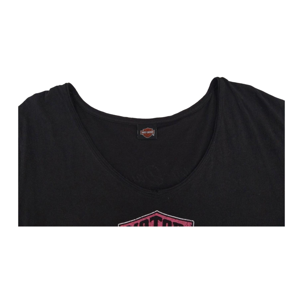 1752 Harley Davidson Women's Pink Logo Short Sleeve T Shirt 3XL