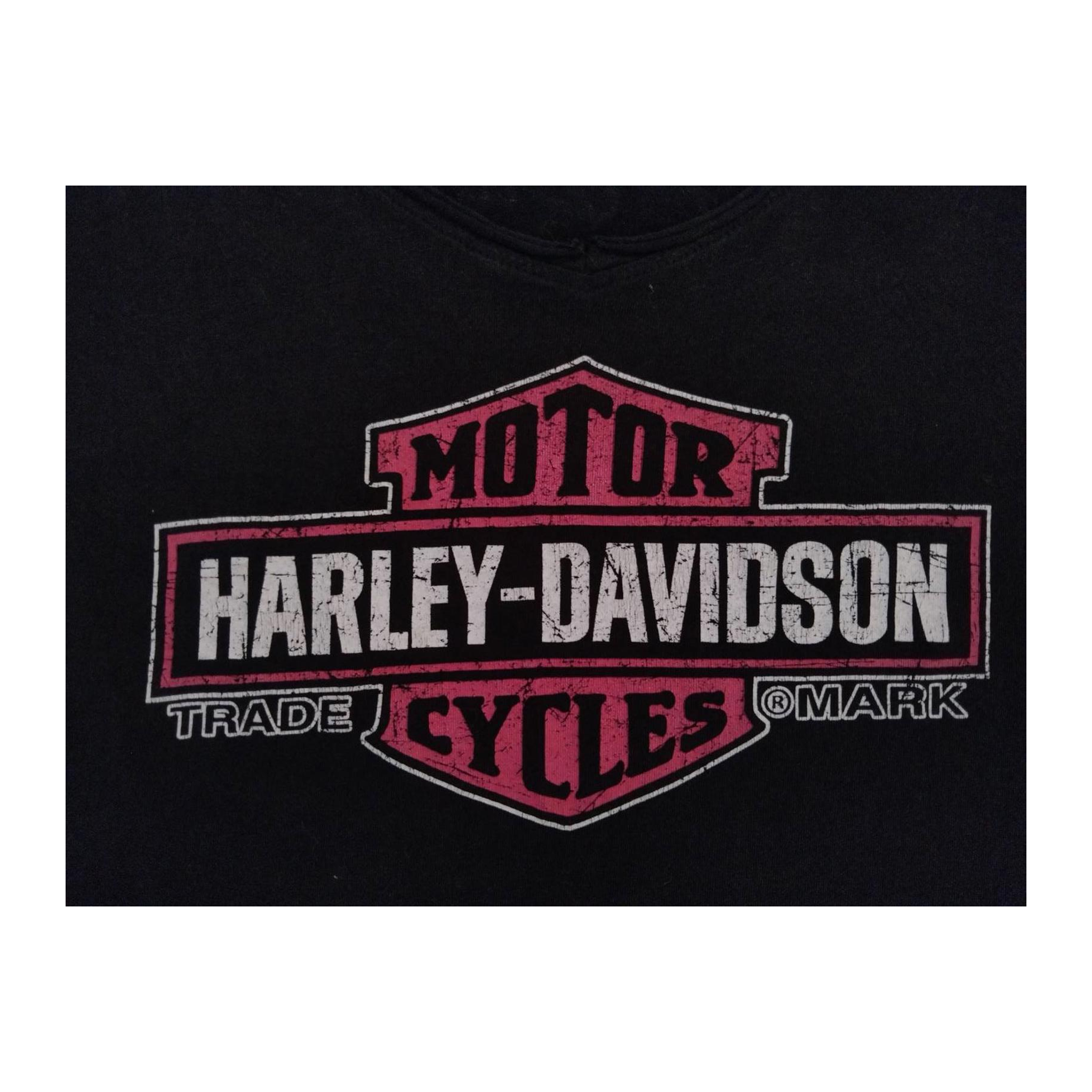 1752 Harley Davidson Women's Pink Logo Short Sleeve T Shirt 3XL