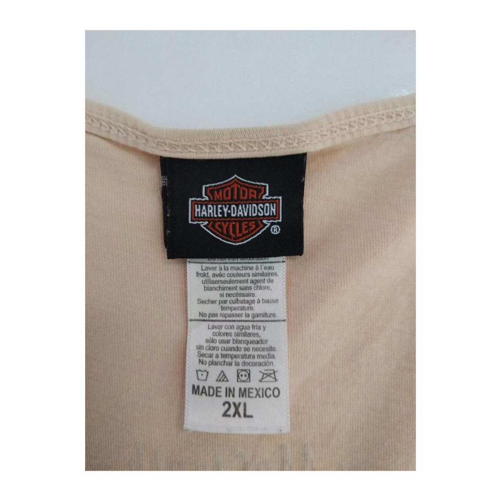 1755 Harley Davidson Women's Endless Passion Studded Tank Top Beige 2XL