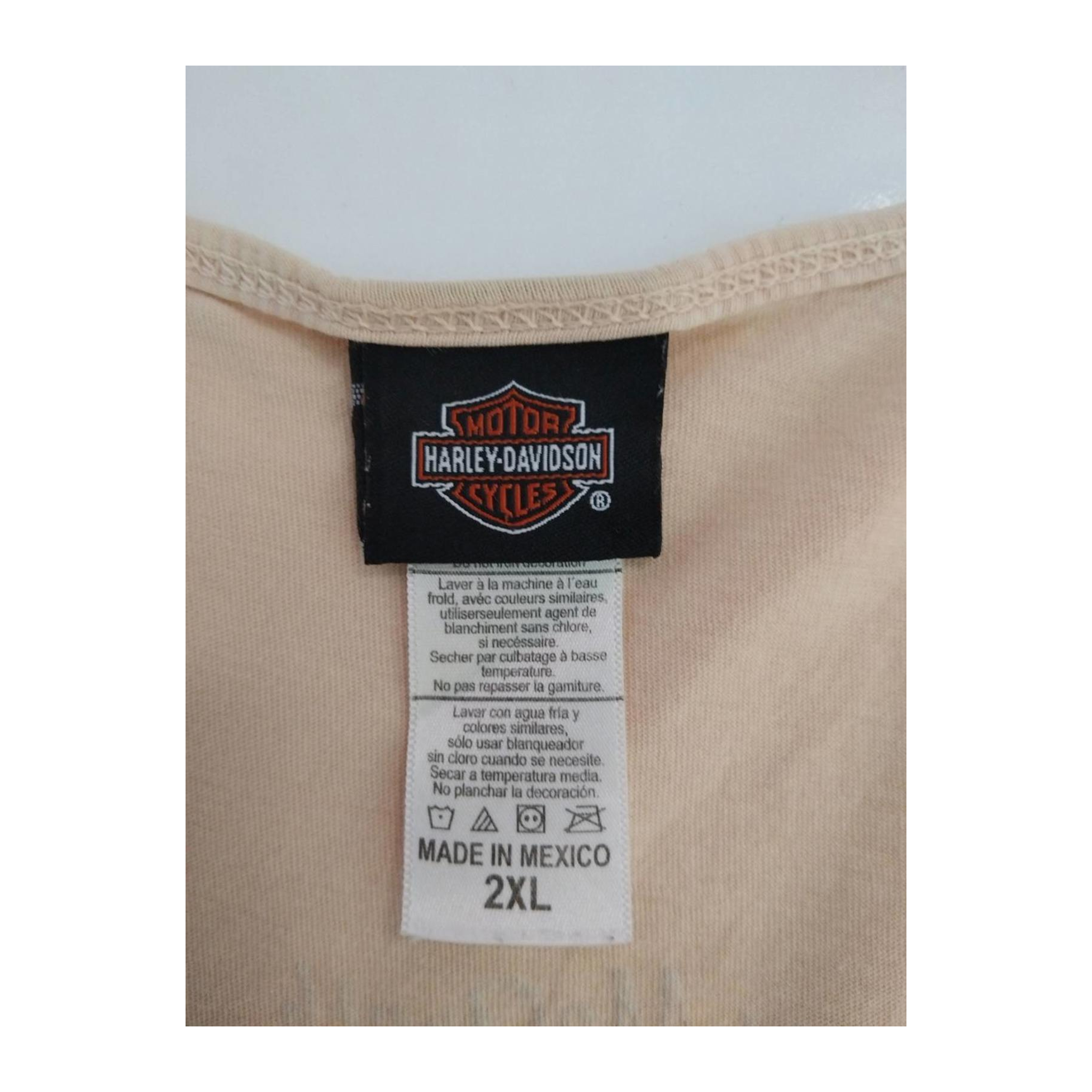 1755 Harley Davidson Women's Endless Passion Studded Tank Top Beige 2XL