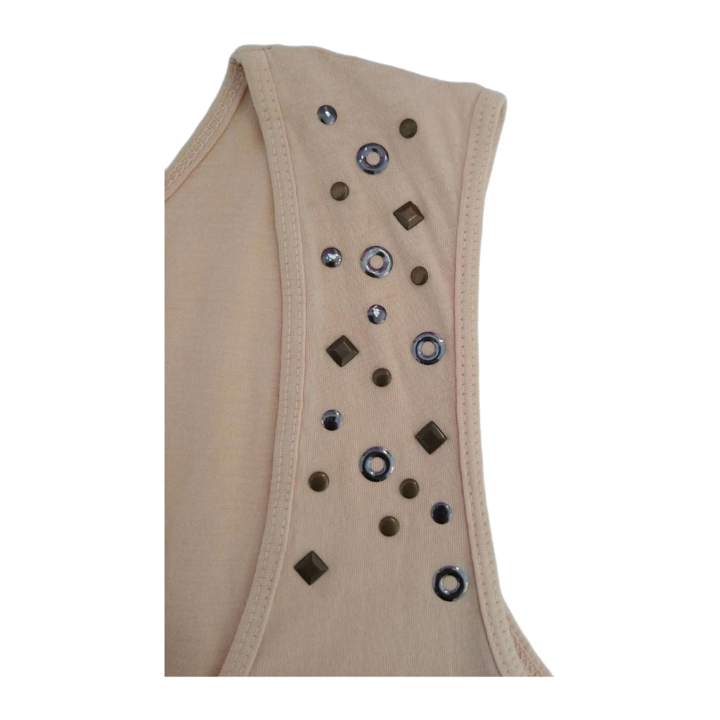 1755 Harley Davidson Women's Endless Passion Studded Tank Top Beige 2XL