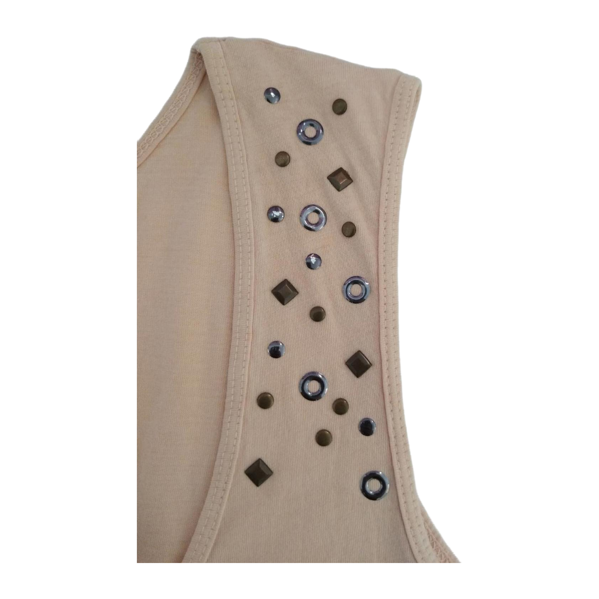 1755 Harley Davidson Women's Endless Passion Studded Tank Top Beige 2XL