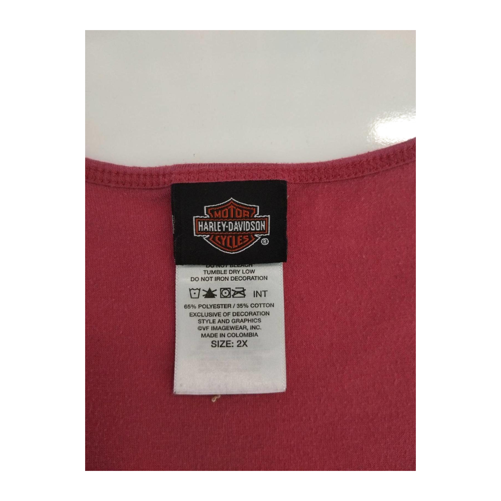 1757 Harley Davidson Women's Tank Top Pink 2XL