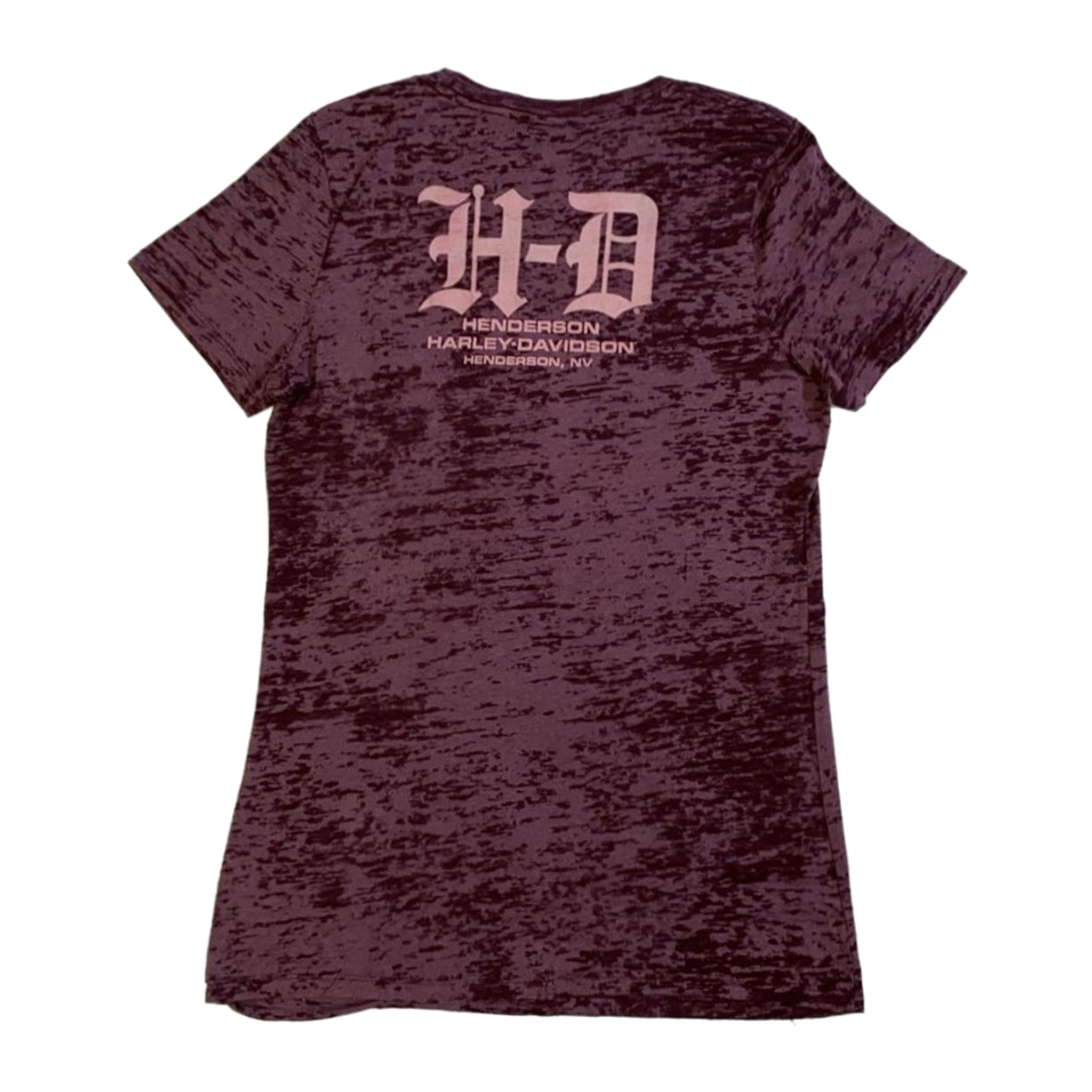 1760 Harley Davidson Women's Heather Short Sleeve T Shirt Purple 2XL