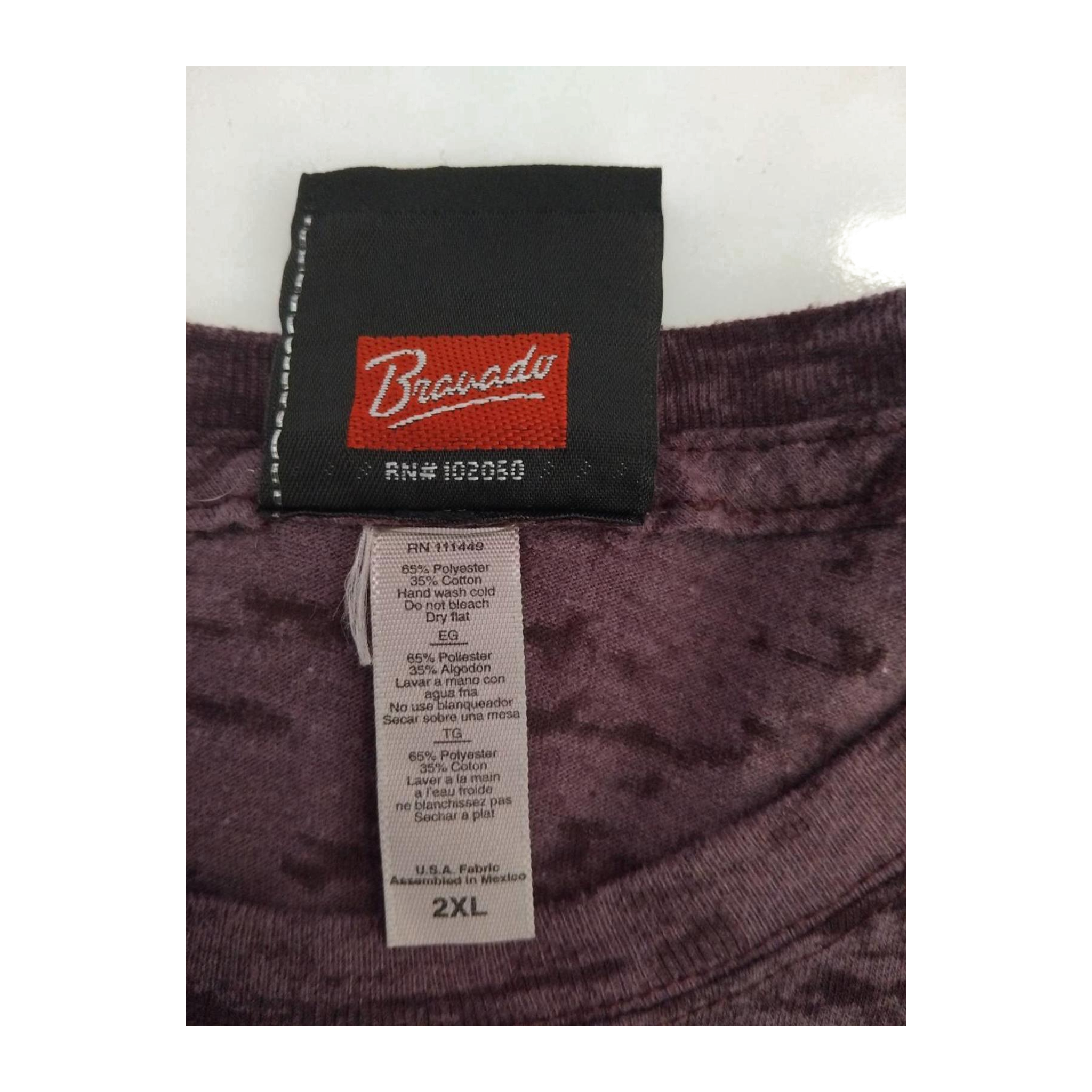 1760 Harley Davidson Women's Heather Short Sleeve T Shirt Purple 2XL