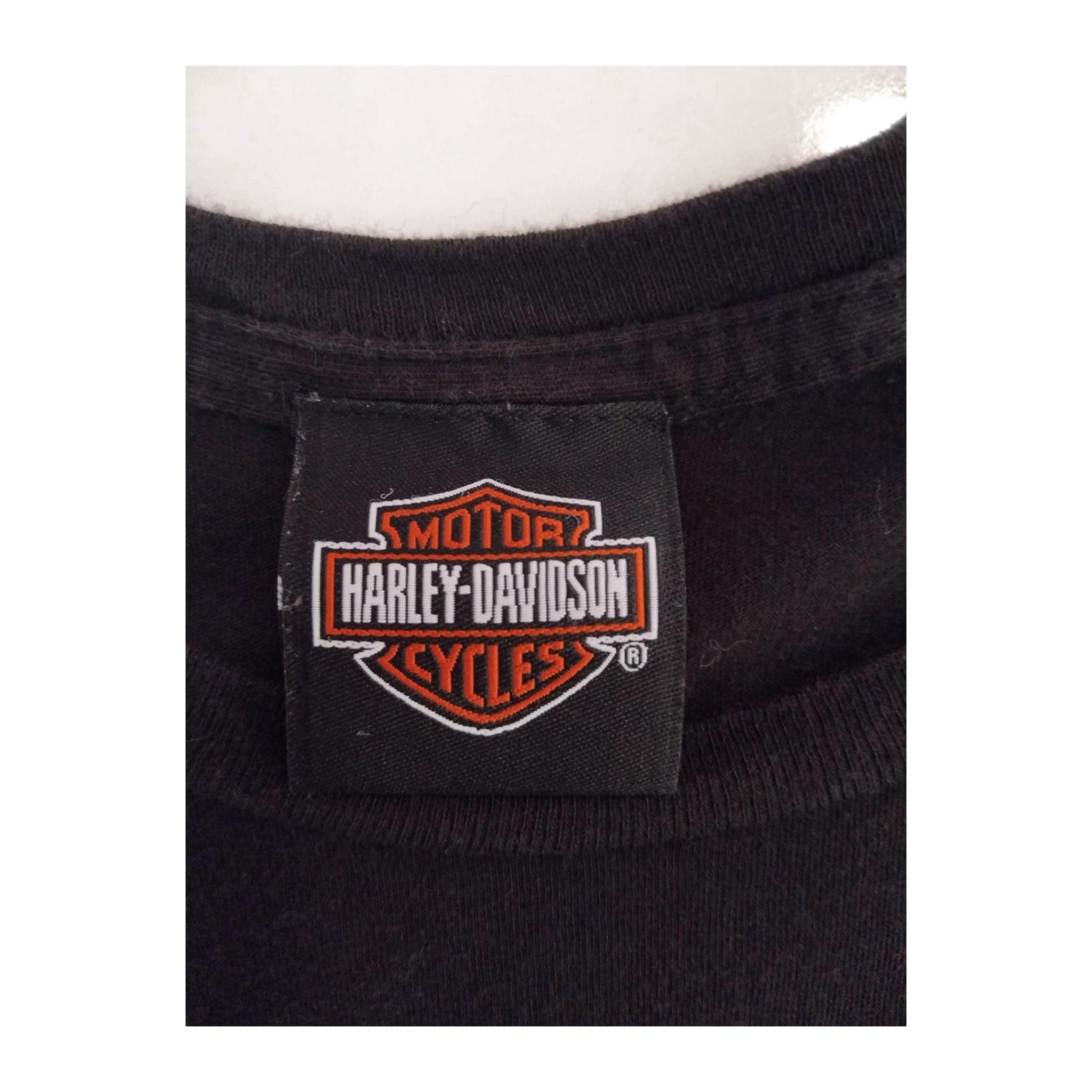 1761 Harley Davidson Women's Embroidered Logo Short Sleeve T Shirt Black XXL