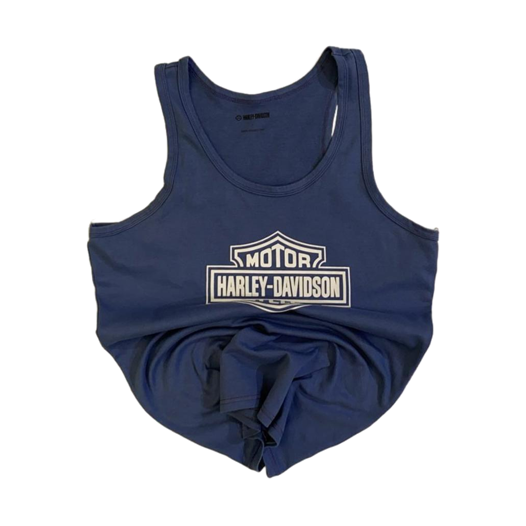 1762 Harley Davidson Women's Y2K Tank Top Blue L
