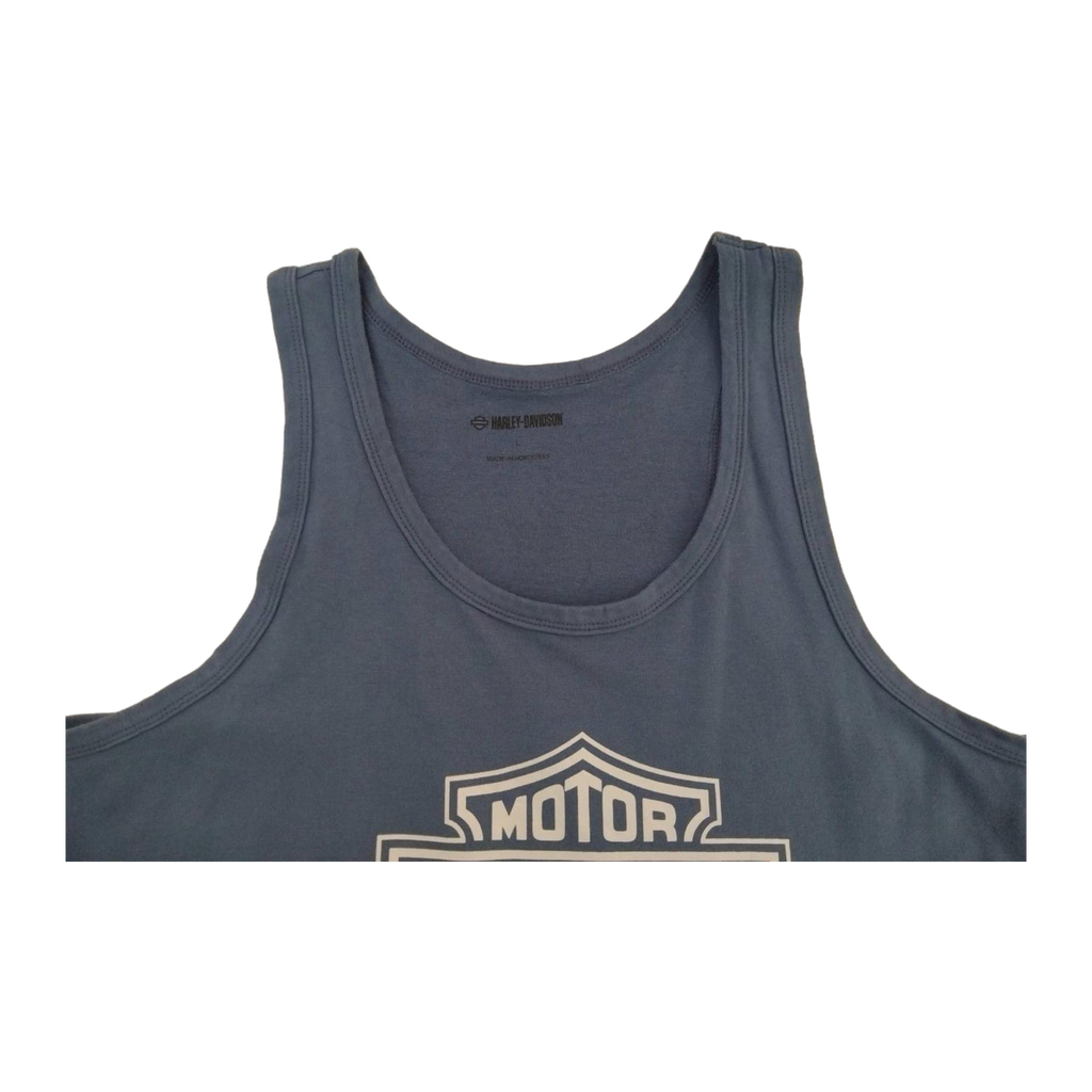 1762 Harley Davidson Women's Y2K Tank Top Blue L