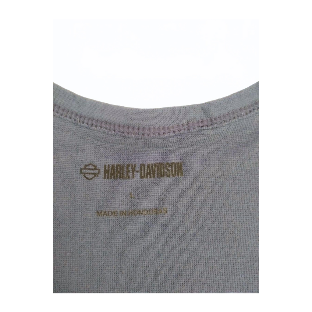 1762 Harley Davidson Women's Y2K Tank Top Blue L