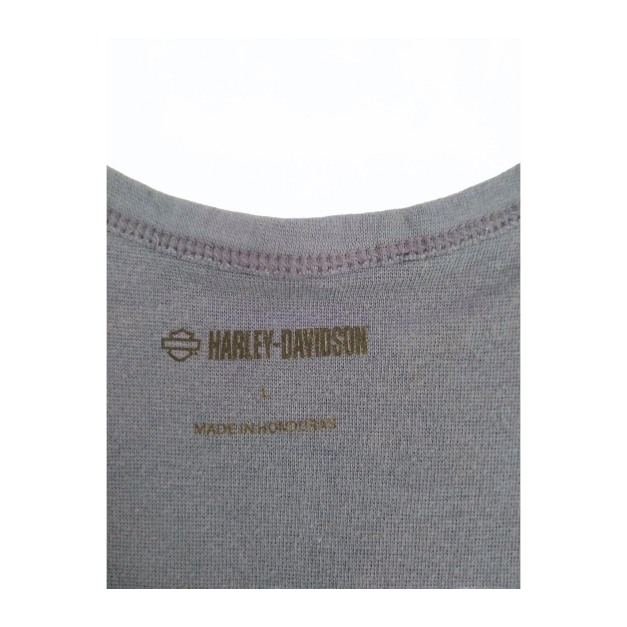 1762 Harley Davidson Women's Y2K Tank Top Blue L