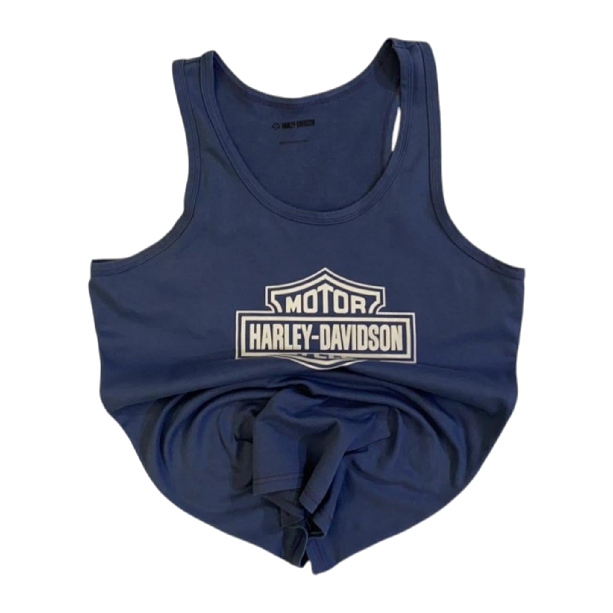 1762 Harley Davidson Women's Y2K Tank Top Blue L