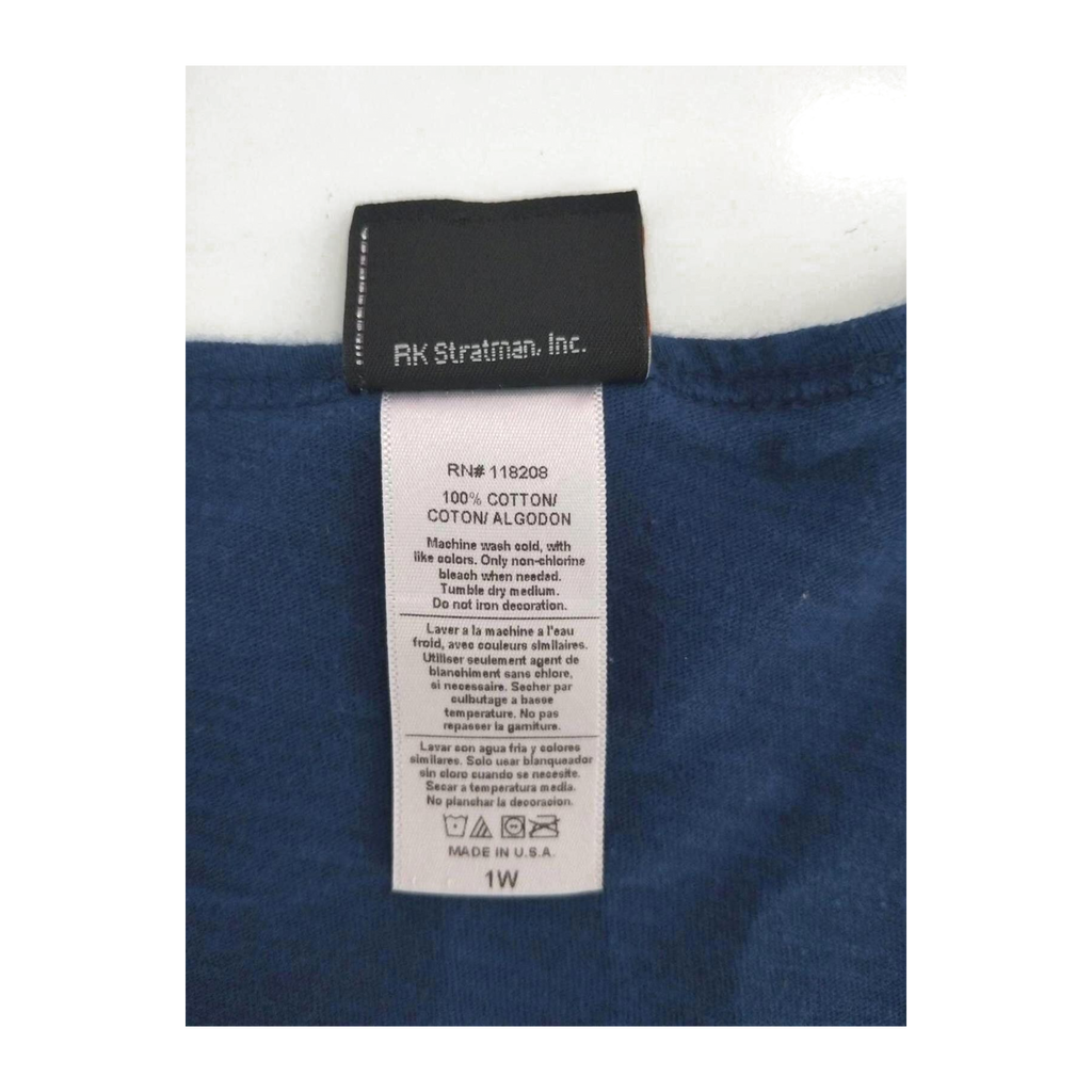 1764 Harley Davidson Women's Glitter Logo Short Sleeve T Shirt Blue XL