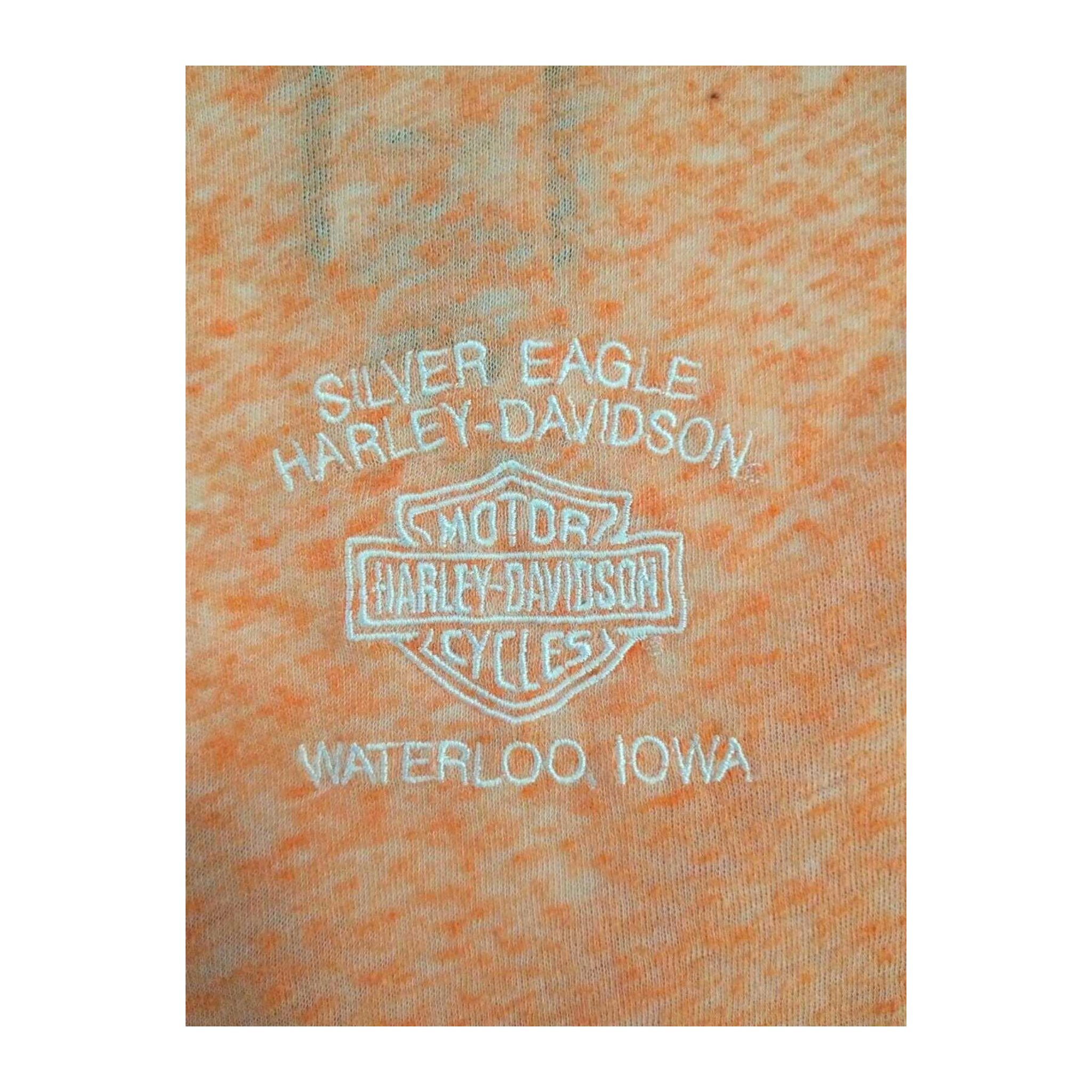 1766 Harley Davidson Women's Rhinestone Logo Heather Sleeveless Shirt Apricot 2XL