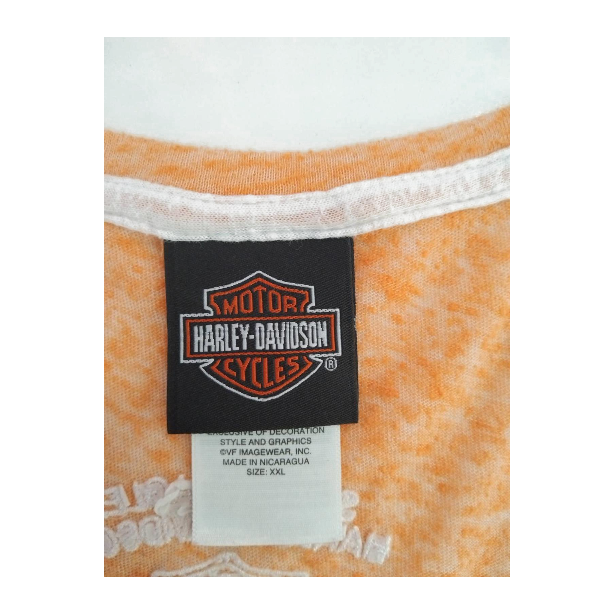 1766 Harley Davidson Women's Rhinestone Logo Heather Sleeveless Shirt Apricot 2XL