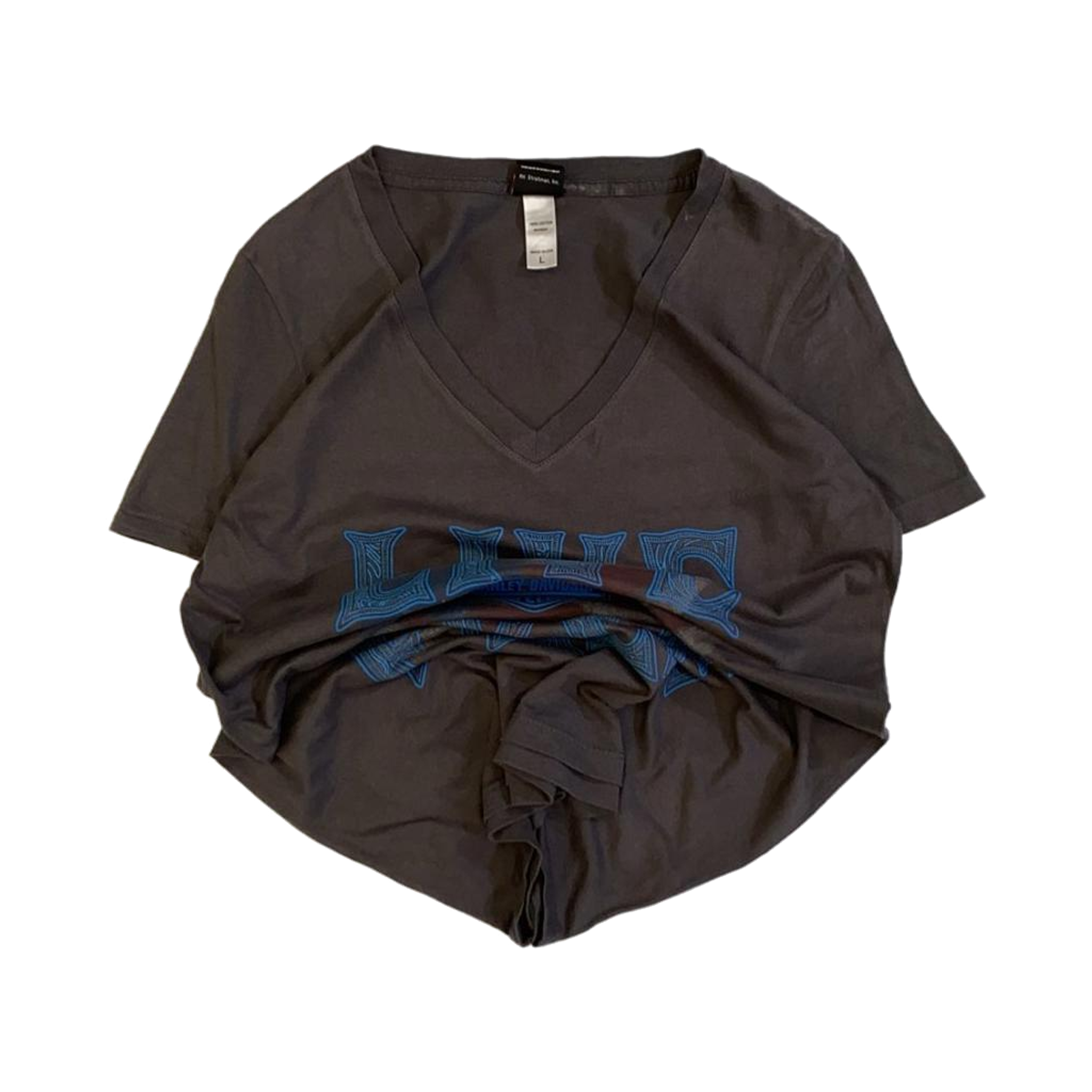 1767 Harley Davidson Women's Live Free Women's Short Sleeve T Shirt Grey L