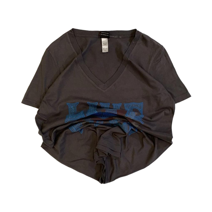 Harley Davidson Women's Live Free Women's Short Sleeve T Shirt Grey L