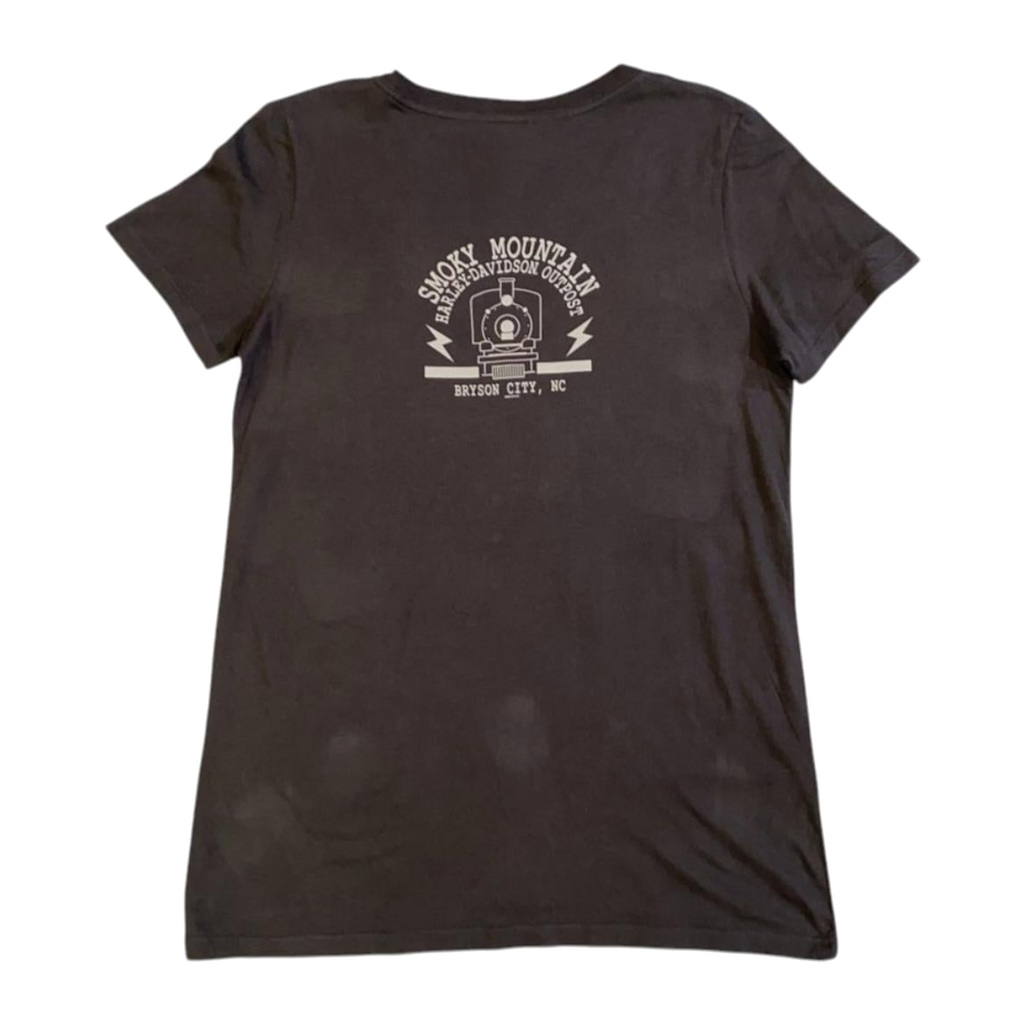 1767 Harley Davidson Women's Live Free Women's Short Sleeve T Shirt Grey L
