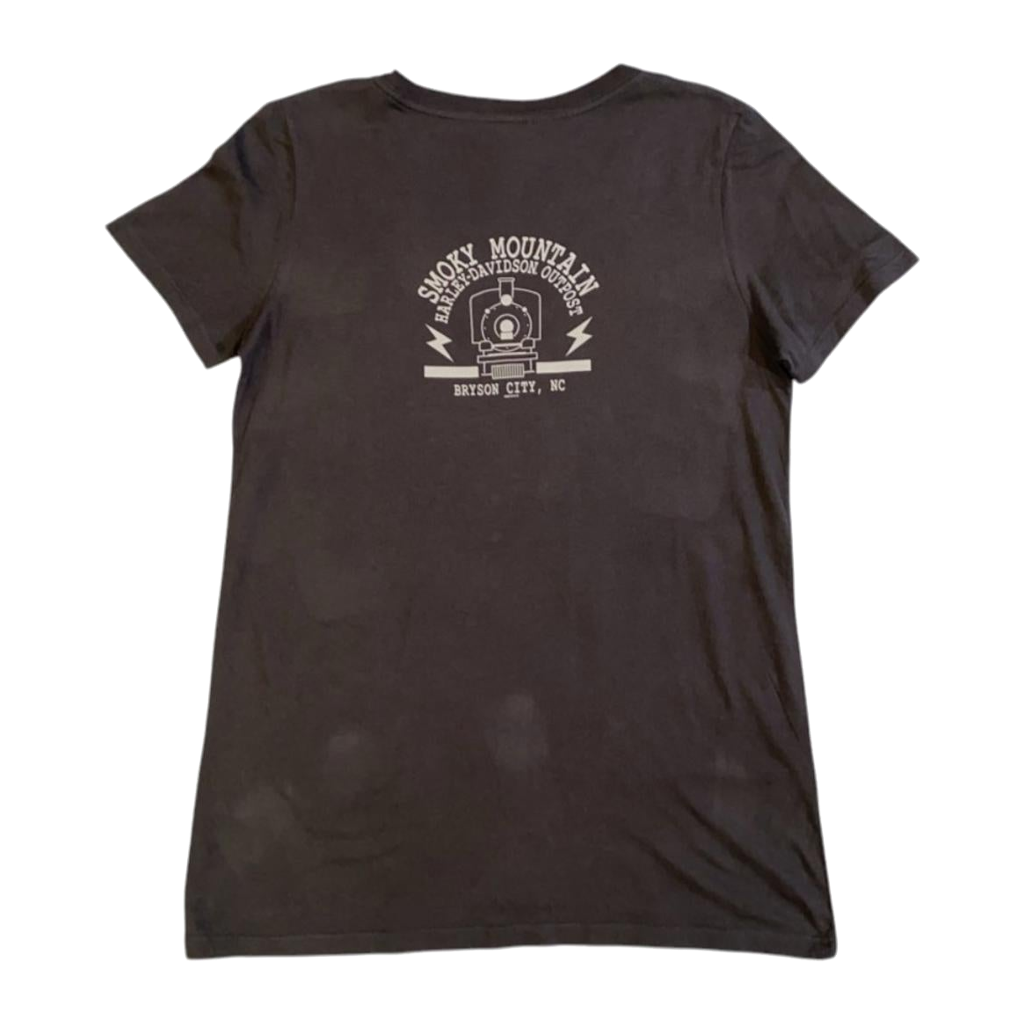 1767 Harley Davidson Women's Live Free Women's Short Sleeve T Shirt Grey L
