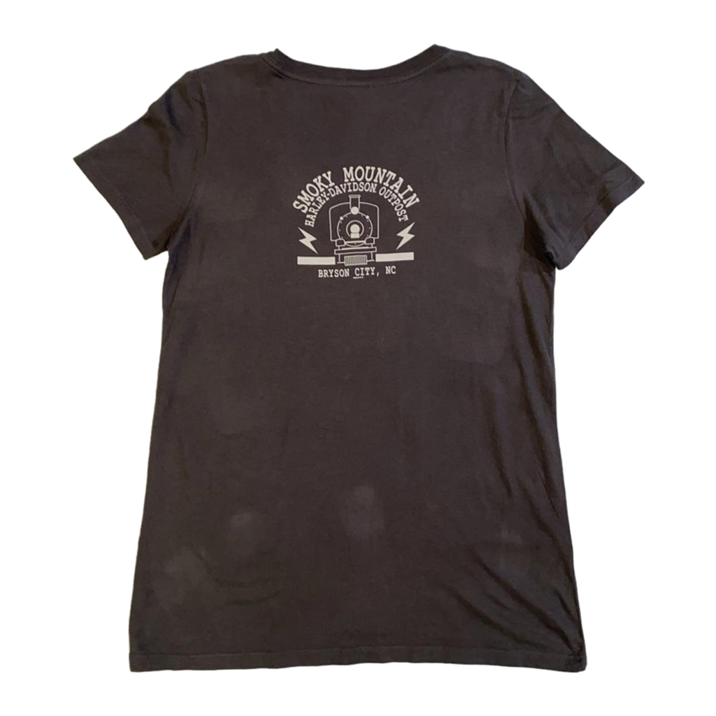 1767 Harley Davidson Women's Live Free Women's Short Sleeve T Shirt Grey L