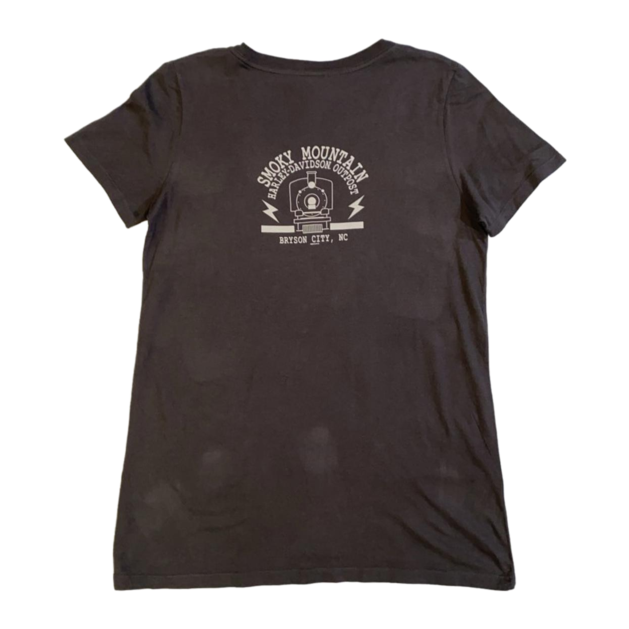 1767 Harley Davidson Women's Live Free Women's Short Sleeve T Shirt Grey L