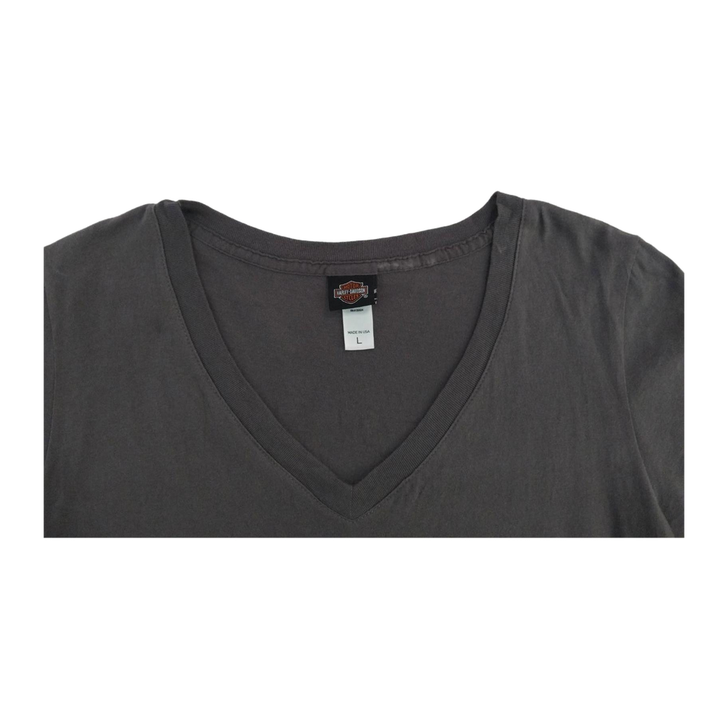 1767 Harley Davidson Women's Live Free Women's Short Sleeve T Shirt Grey L
