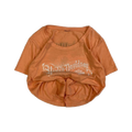 1768 Harley Davidson Women's Rhinestone Accent Logo Black Widow Short Sleeve T Shirt Apricot XL