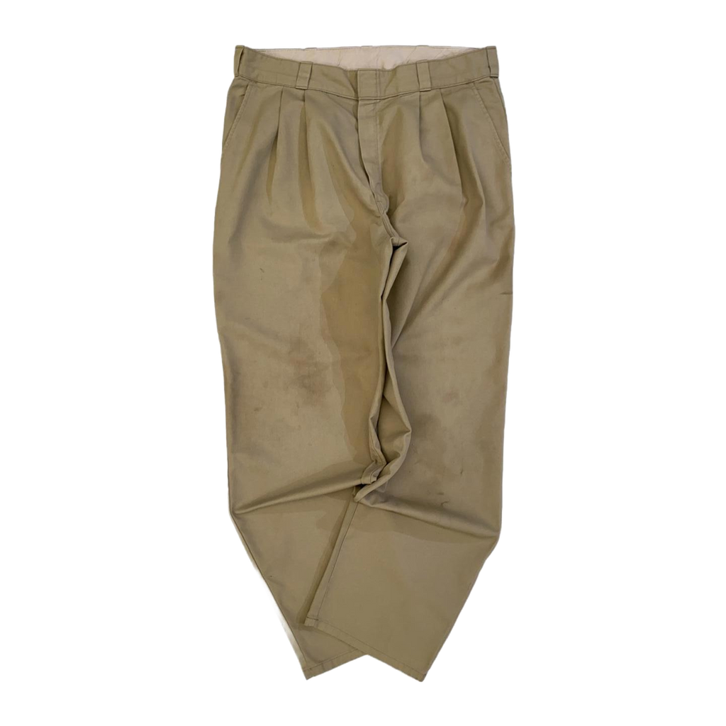1405 Dickies Pleated Straight Leg Chino Beige W36 L31