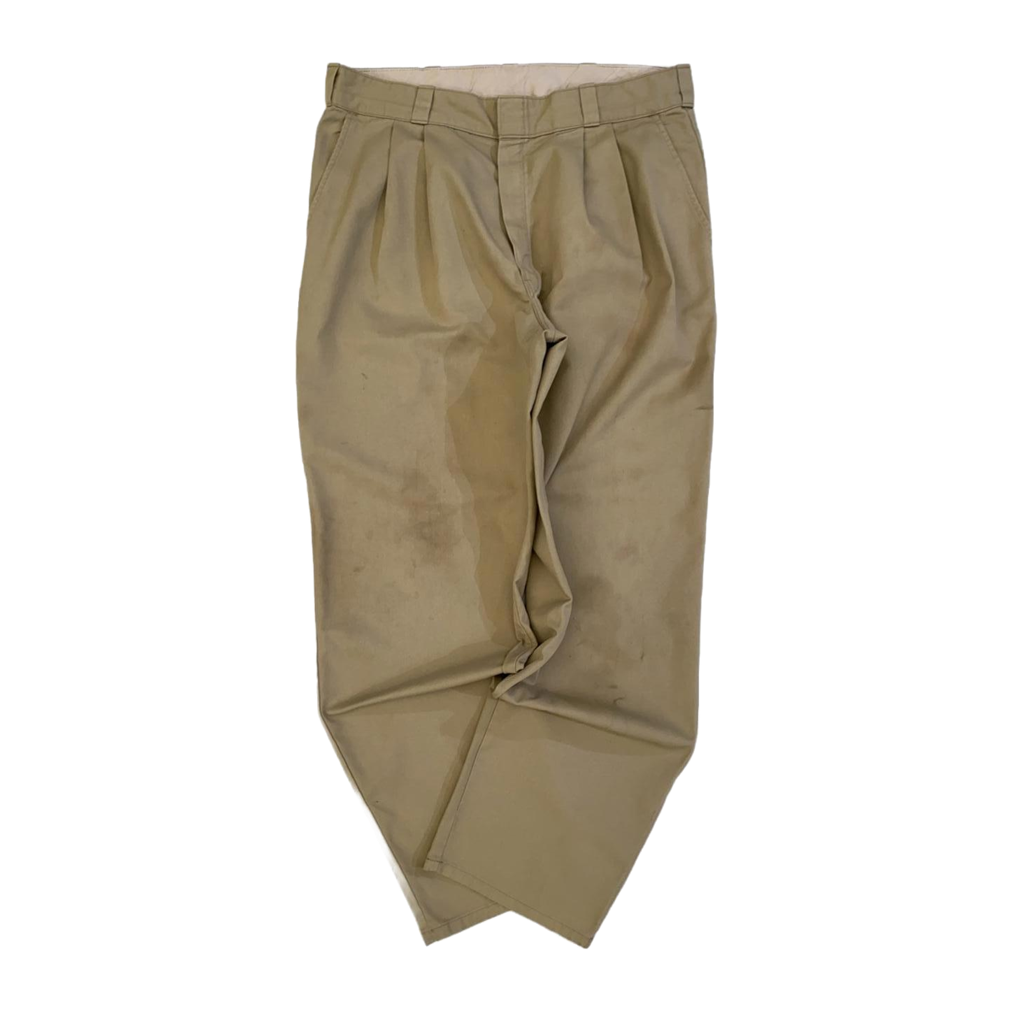 1405 Dickies Pleated Straight Leg Chino Beige W36 L31
