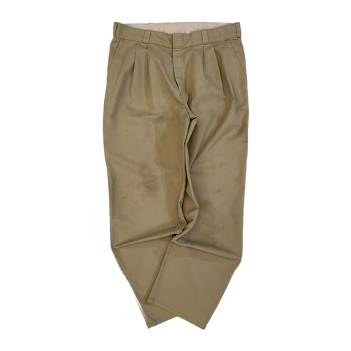 1405 Dickies Pleated Straight Leg Chino Beige W36 L31